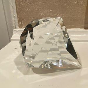 Tiffany & Co crystal paperweight